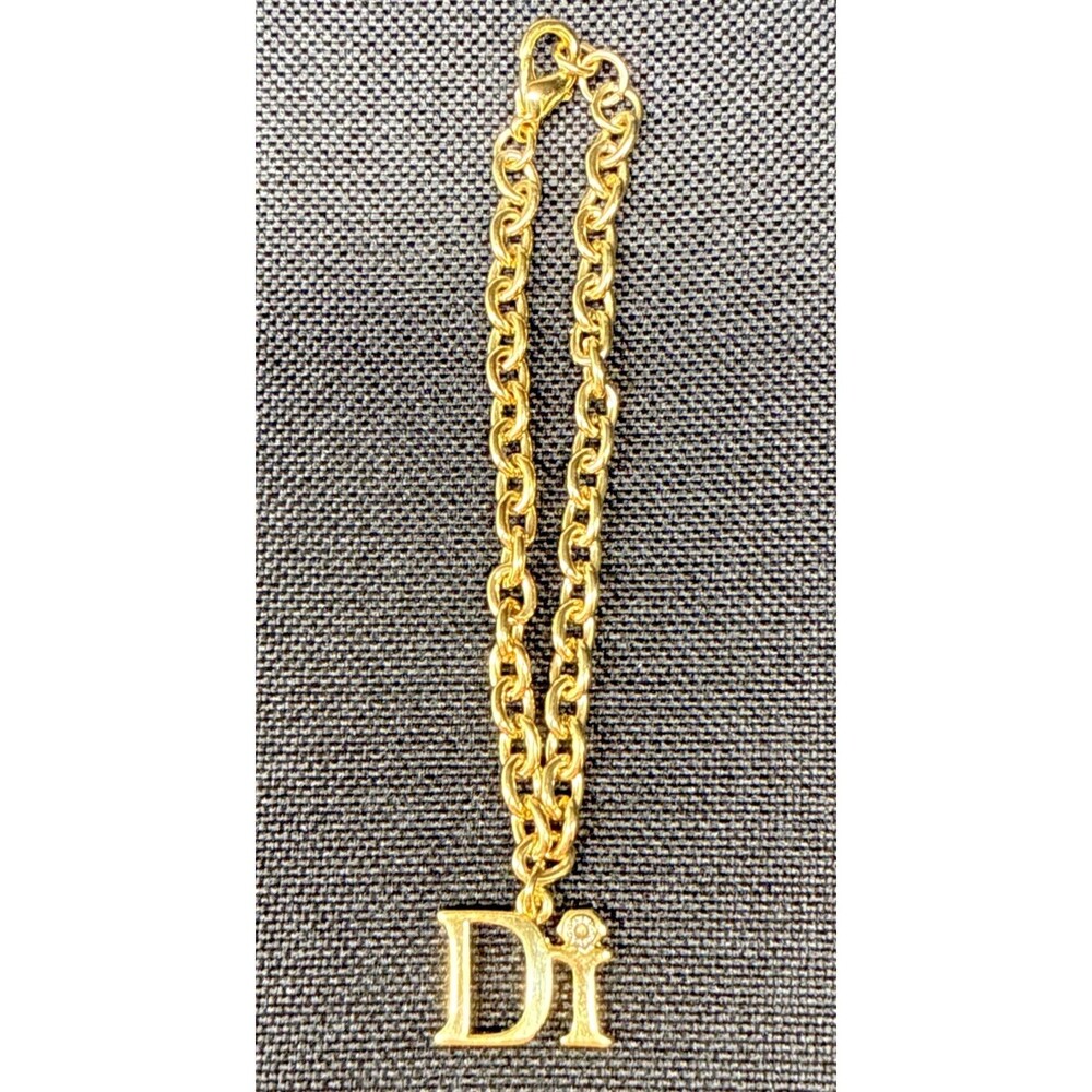Diamond International Gold Tone Chain Link Bracelet Designer Inspired